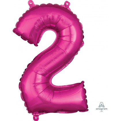 40" Megaloon Number 2 Pink Balloon